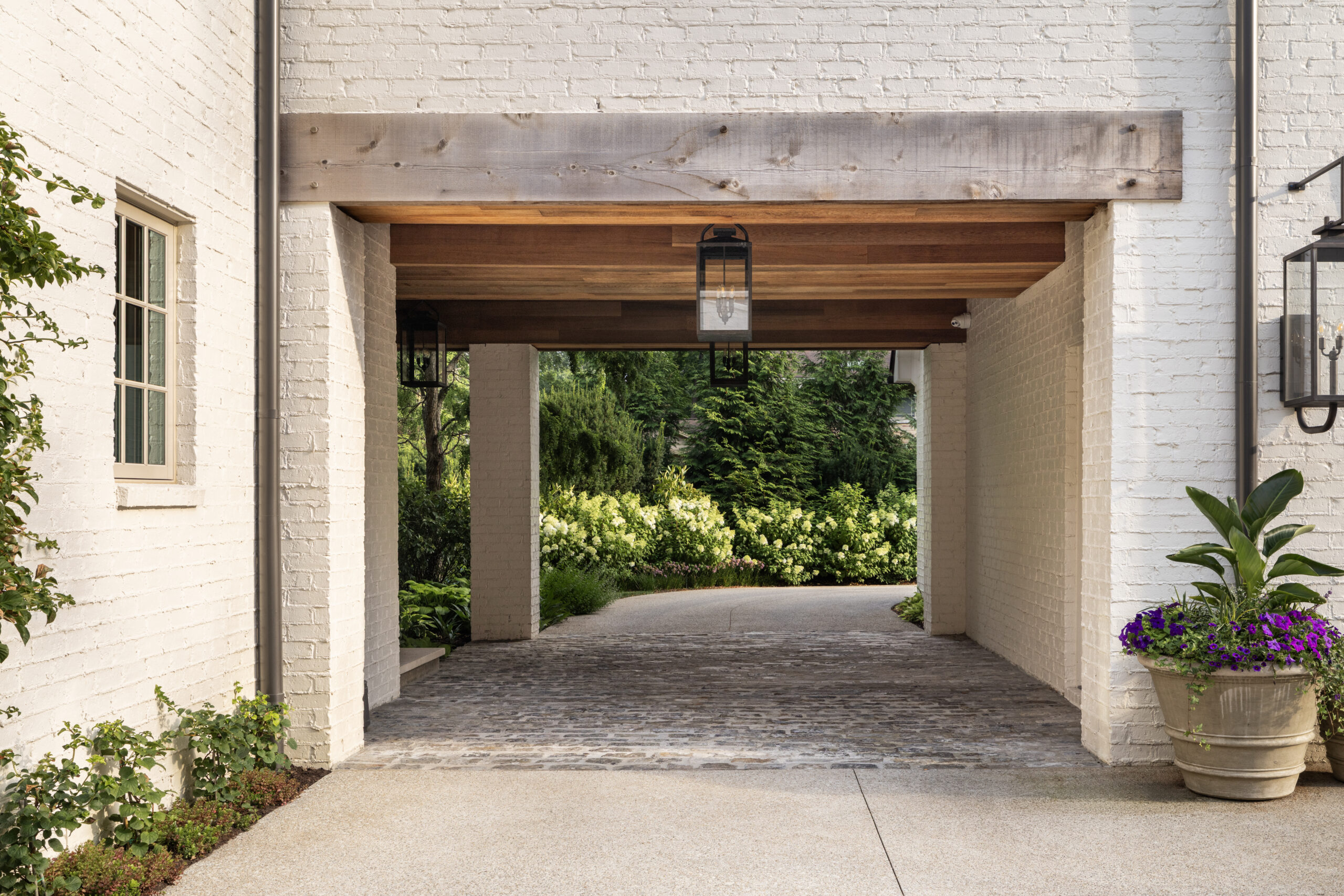 Landscaping stone and flowers by OEG